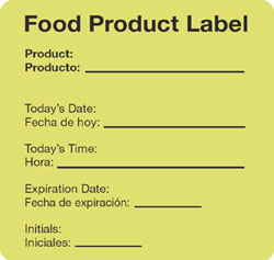 Food Product Label